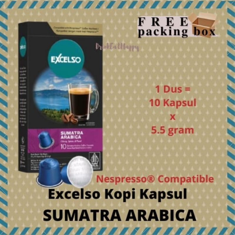 

Excelso ( Nespresso® Compatible) SUMATRA ARABICA Kopi Kapsul