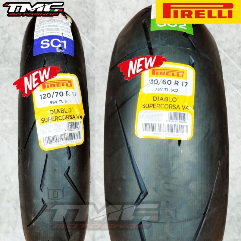 Paket Ban Pirelli Diablo SuperCorsa 120/70-17 180/60-17 ZX25 ZX25R Zx6R Z900 R6 R1 CBR600
