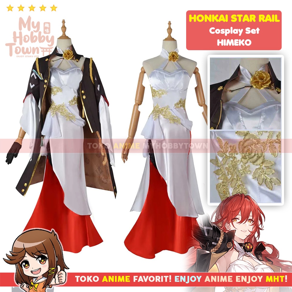 Kostum Cosplay Anime Game Honkai Star Rail Himeko