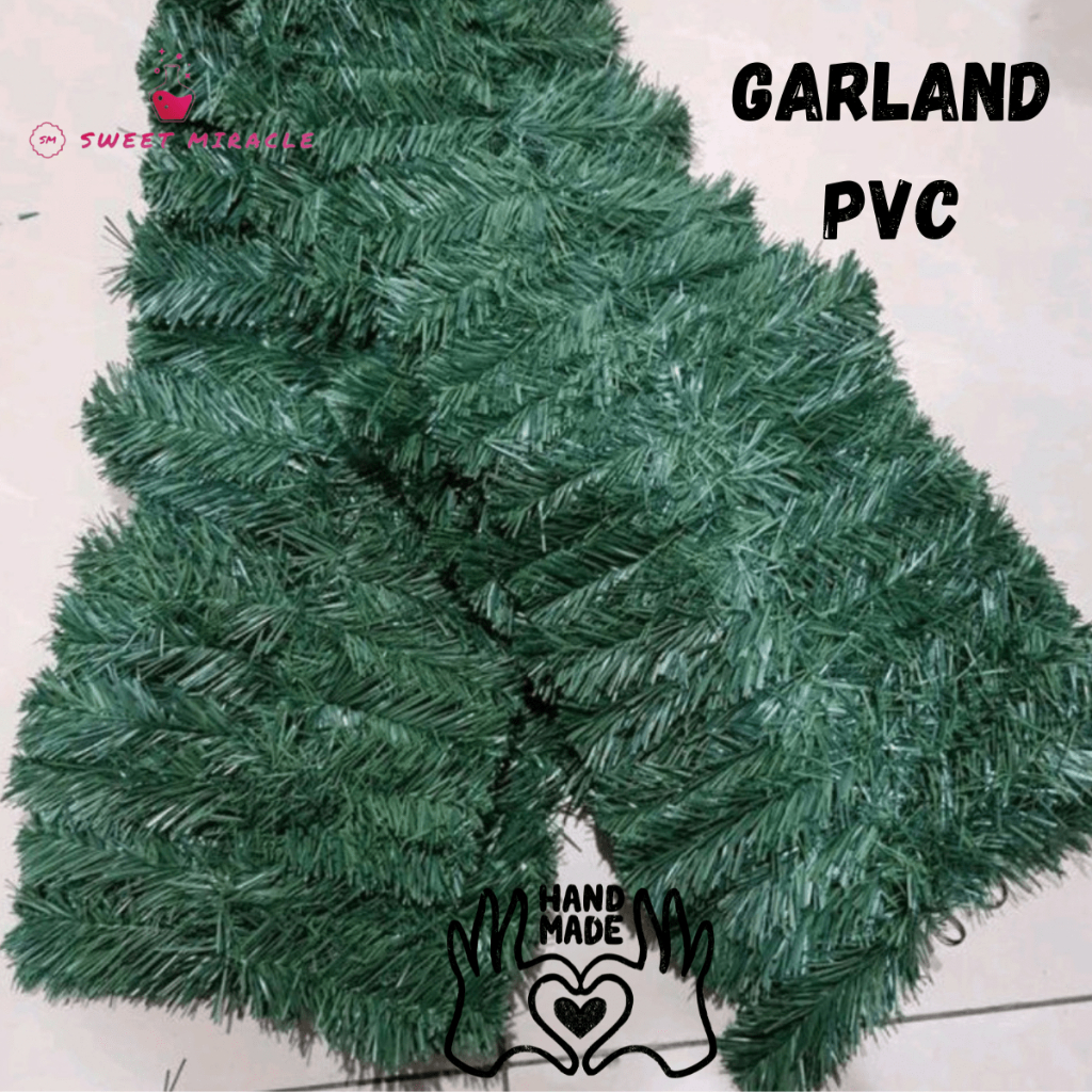 Garland PVC Tebal Dekorasi Hiasan Natal Garland Natal 2 Meter