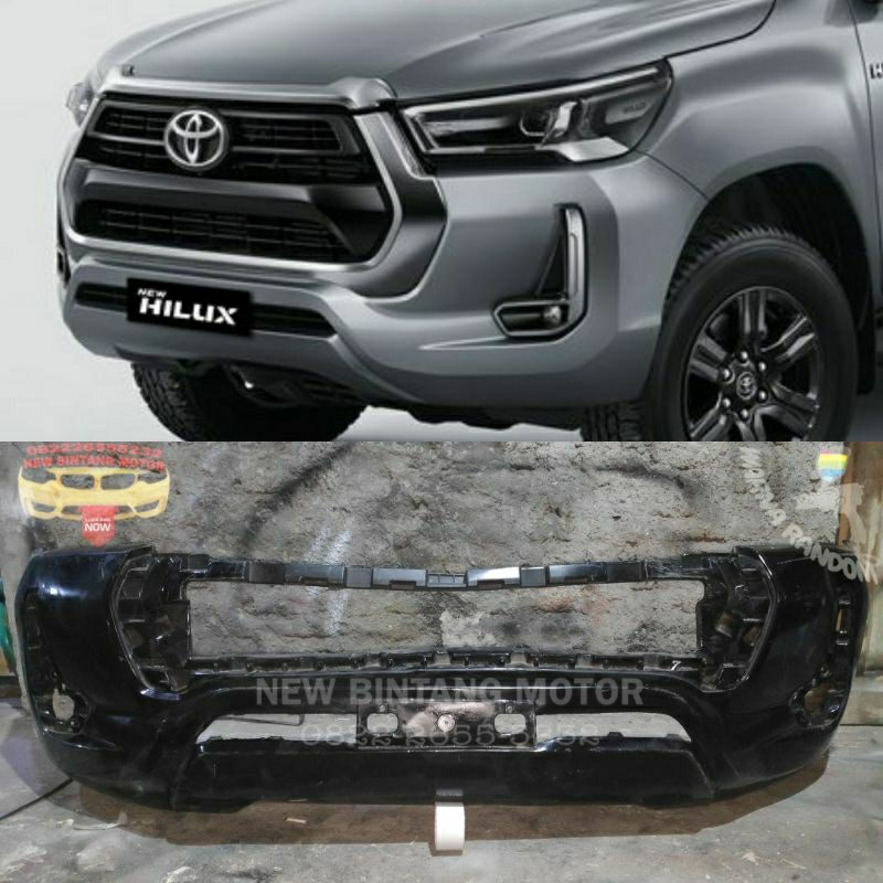 Bumper depan hilux revo rocco 2018 2021 facelift original
