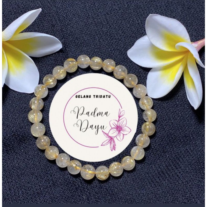 gelang batu rambut sedana asli