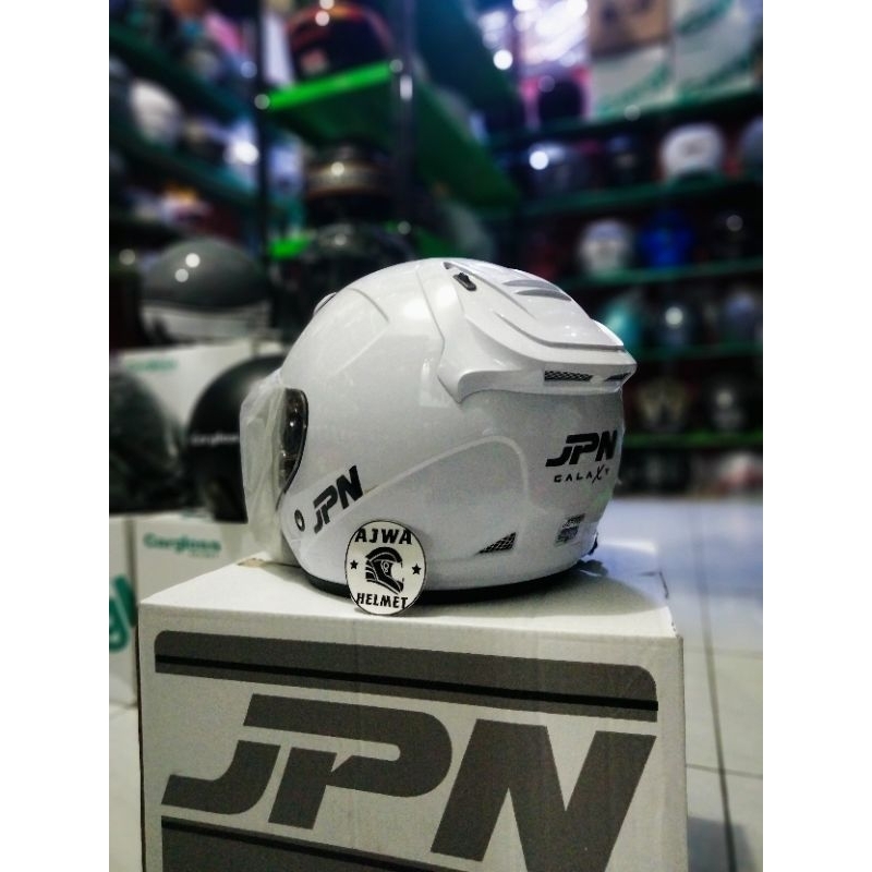 Helm JPN Galaxy Putih Original Helm halface SNI