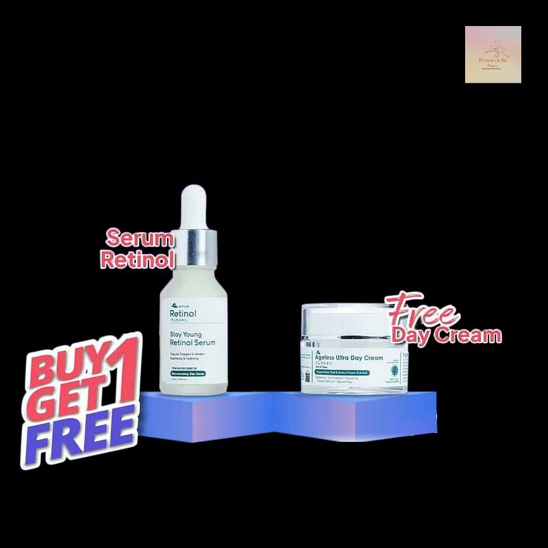 SERUM AMURA STAY YUONG RETINOL FLEK HITAM DAN AMURA CREAM DAY. AMURA SKINCARE