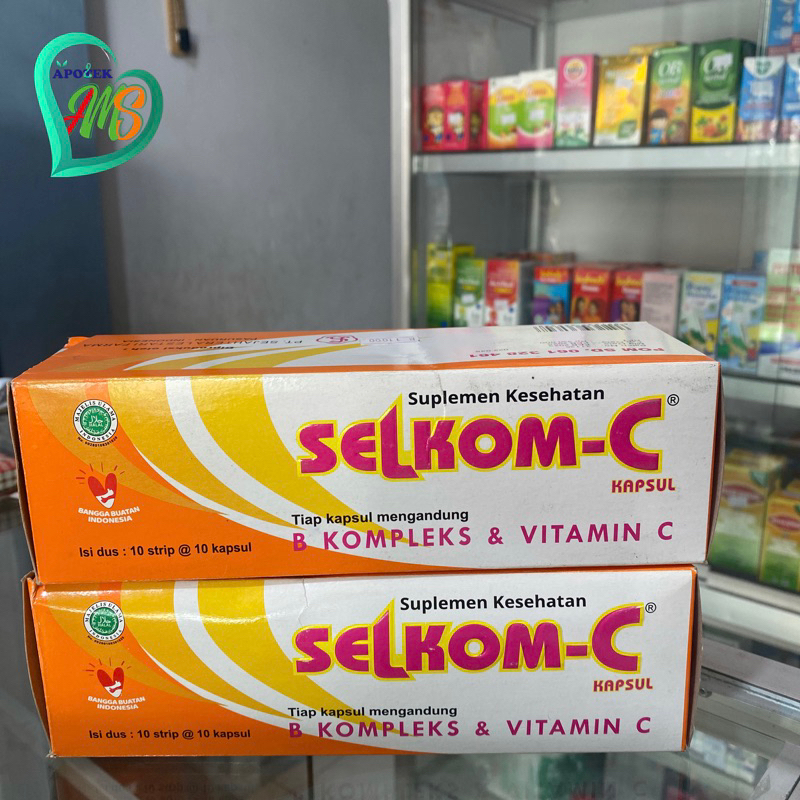 Selkom C Kapsul | Per Strip Isi 10 Kapsul