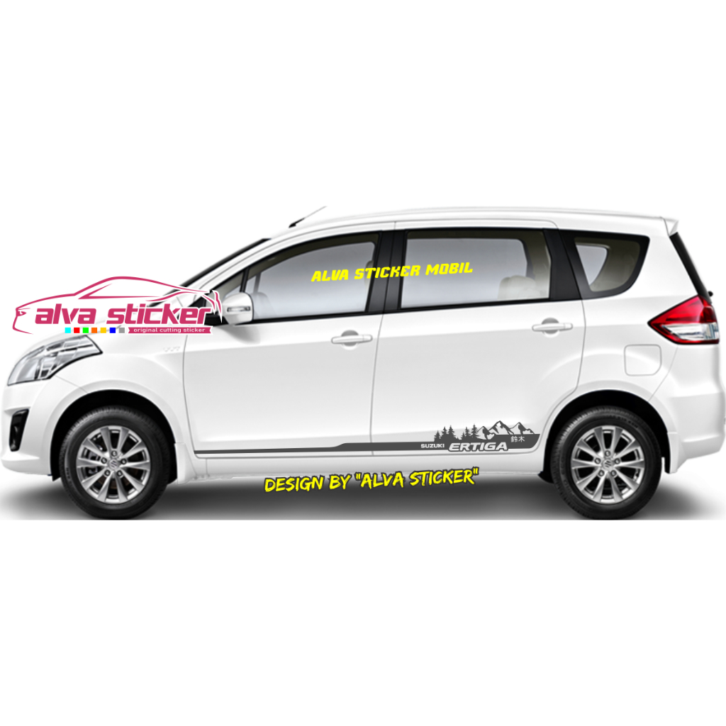sticker ertiga stiker list stripe ertiga stiker minimalist body mobil suzuki ertiga all tipe stiker 