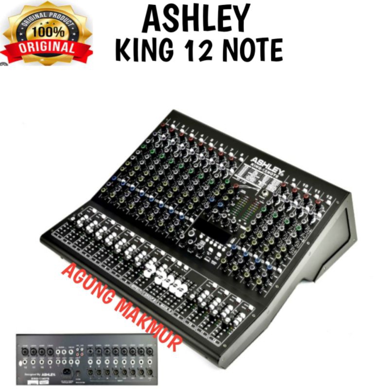 Mixer Ashley King 12 Note Original 12 Channel New Interface USB - Bluetoot - Mixer Ashley King12 not