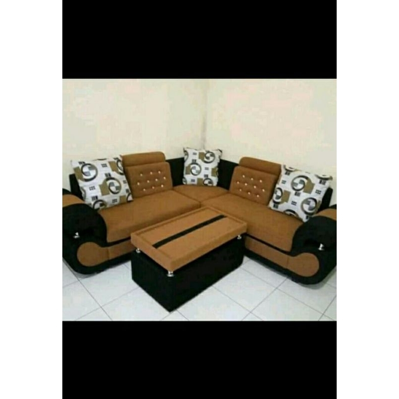 sofa L putus sofa L kancing sofa L minimalis