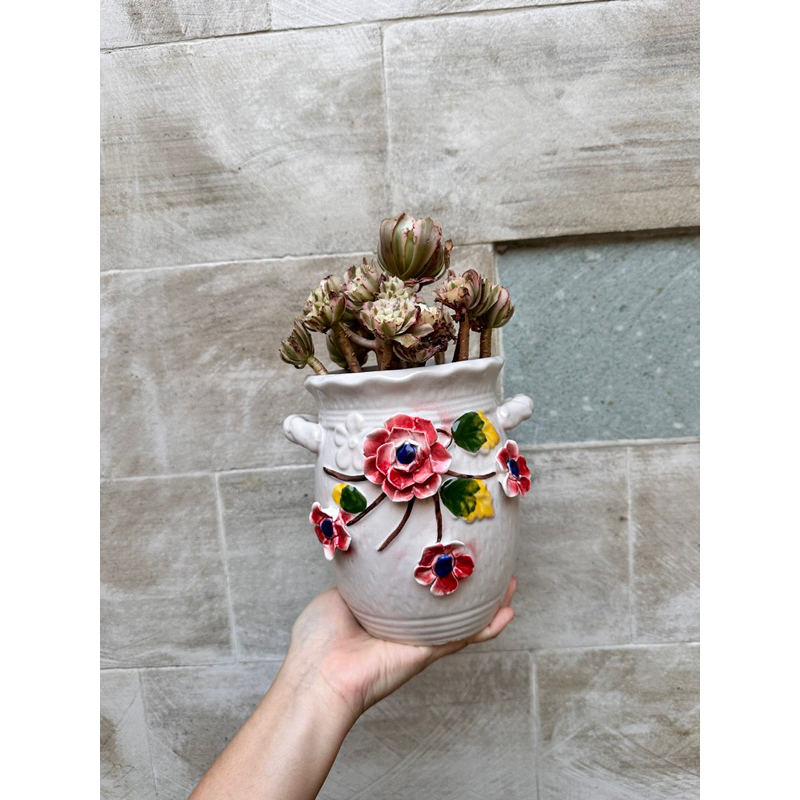 3D GUCCI - POT KERAMIK IMPOR BESAR BUNGA