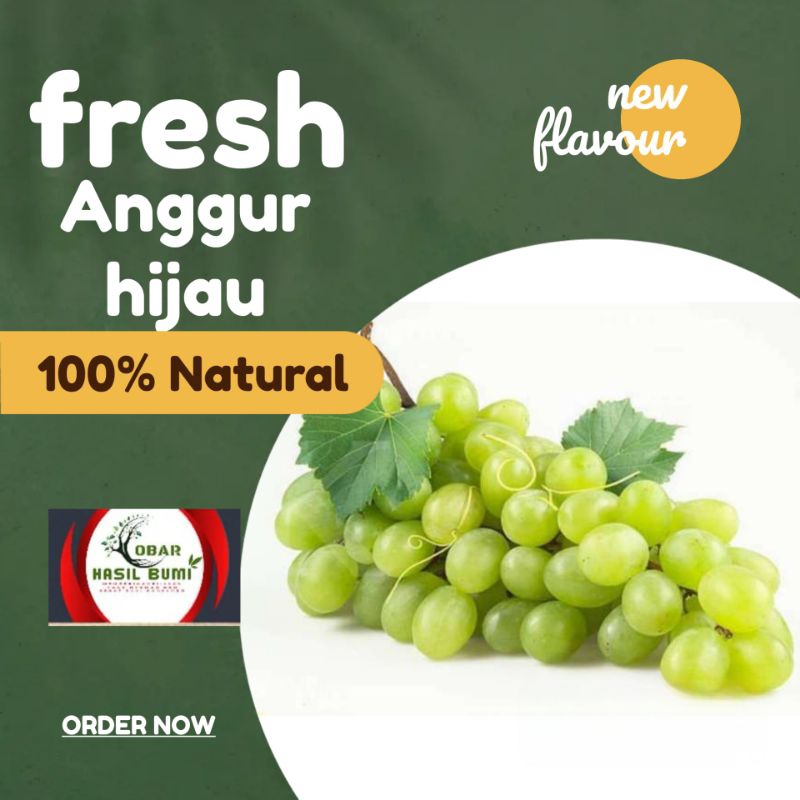 

Anggur hijau Super manis 1kg