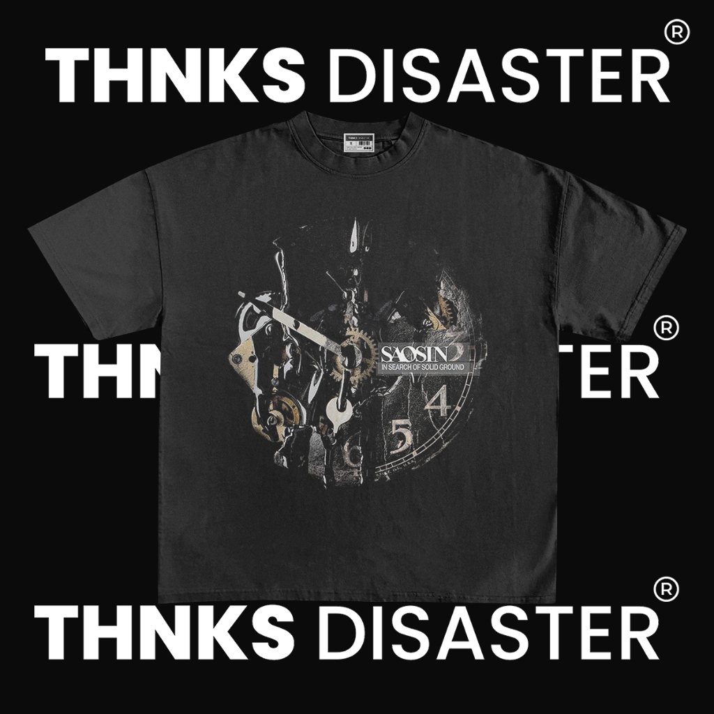 THNKSDISASTER | KAOS SAOSIN IN SEARCH OF SOLID GROUND | COMBED 24S | UNISEX | GRUNGE | BAND | KPOP |