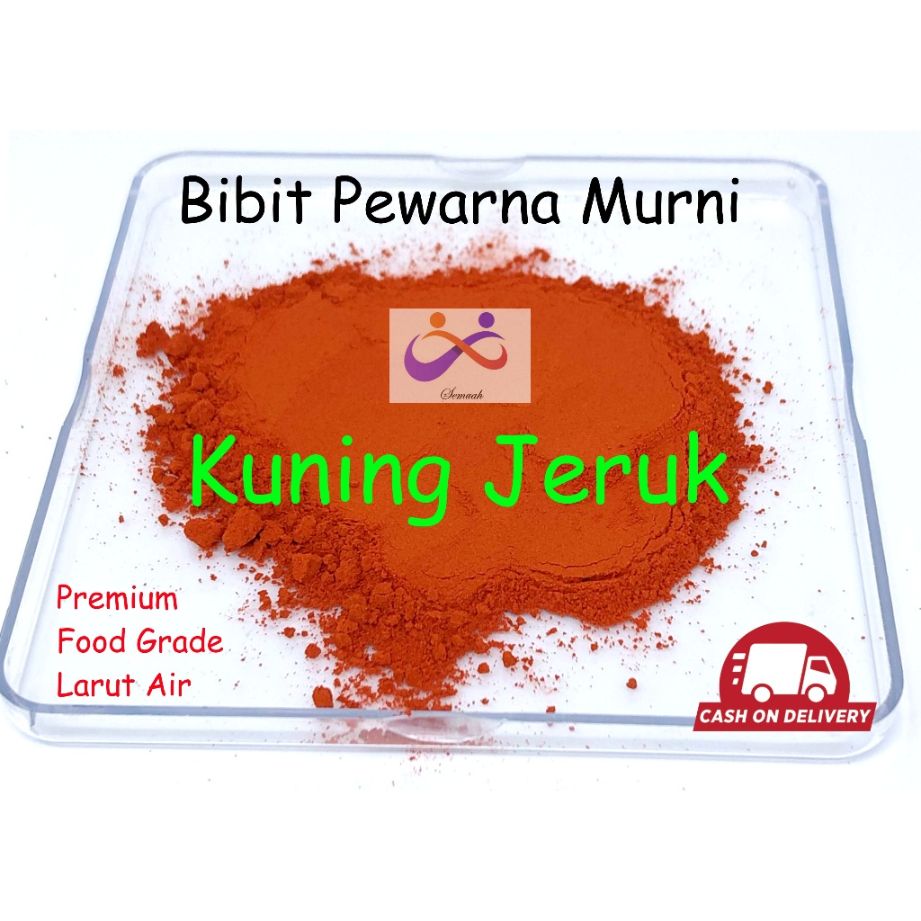 

Biang Pewarna Makanan Larut Air Bentuk Bubuk Warna Kuning Jeruk Yellow Orange