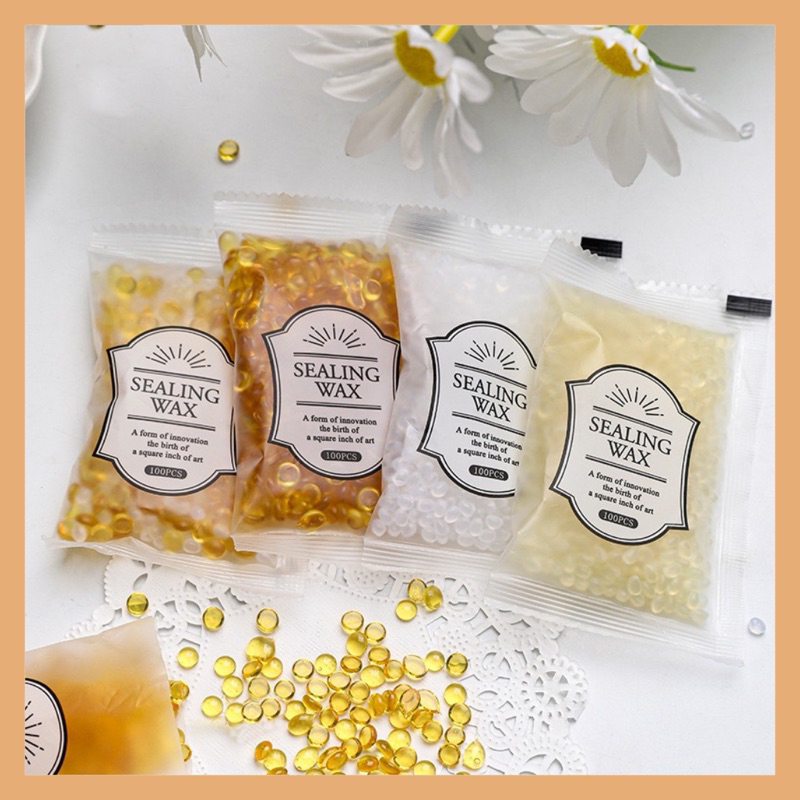 

Transparant Wax Seal Stamp Seal Wax Stamp Seal Beads Stampel Surat Vintage