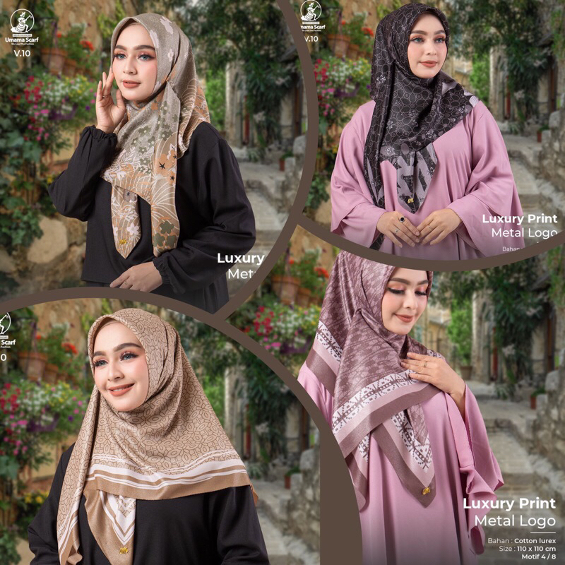 jilbab umama luxury motif glamour umama luxury motif glowing hijab segiempat umama luxury glowing