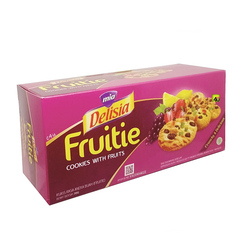 

Mia Delisia FRUITIE - Cookies Rasa Aneka Buah - 70 gr