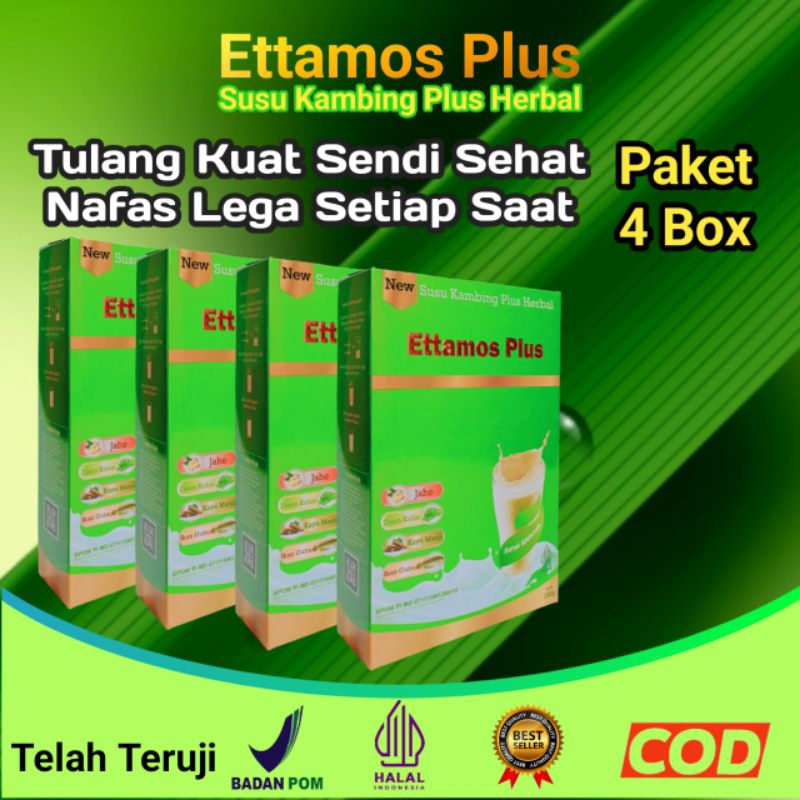 

Susu Kambing Ettamos Plus Herbal - Susu Bubuk Original PAKET 4 BOX