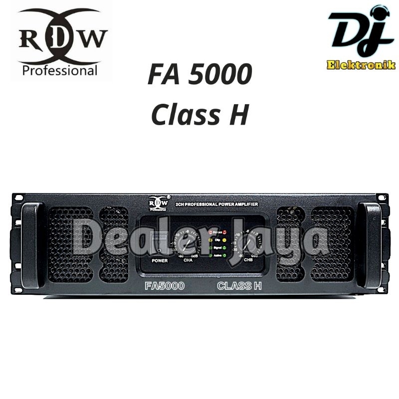 Power Amplifier RDW FA 5000 / FA5000 - 2 channel