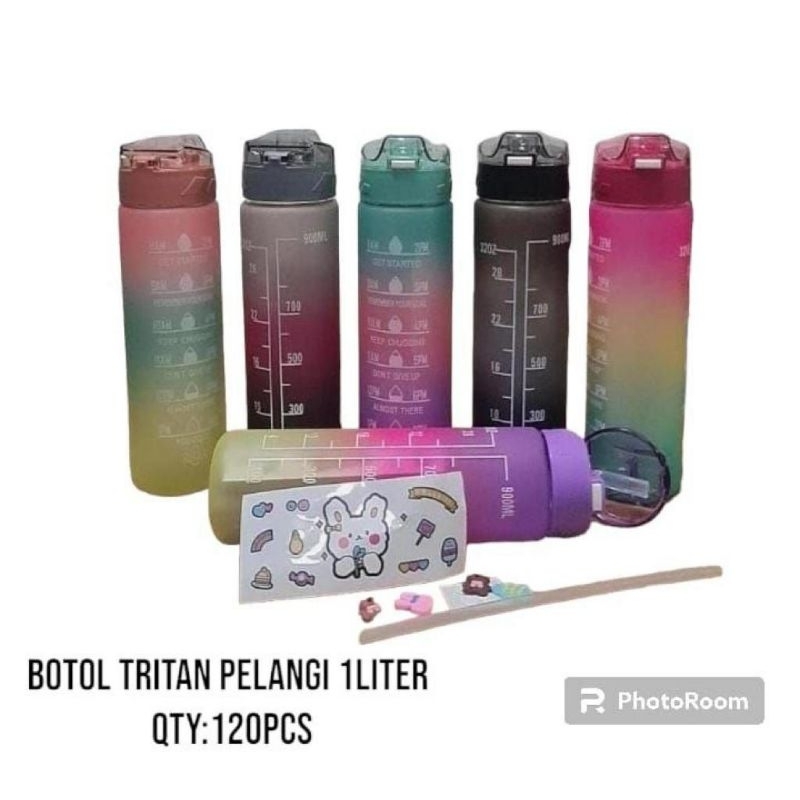 Botol Minum Anak//Botol Minum viral//Botol Minum Tritan//Botol Minum 1L//Botol Minum free BPA