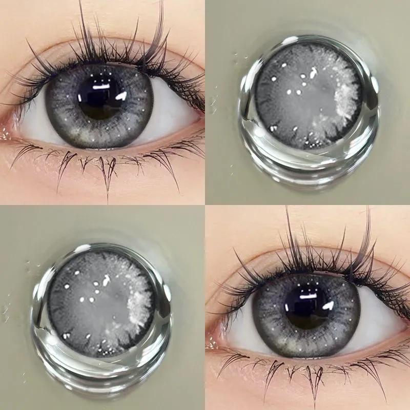 （COD）1 pasang lensa kontak warna diameter 14.5 MM softlens dubai softlens soflen mata soflent soflen