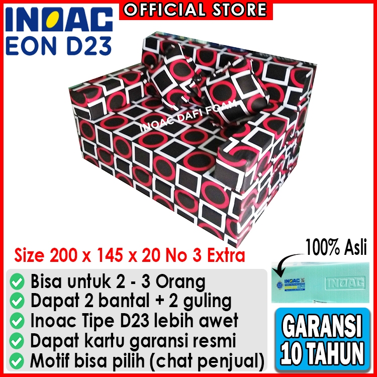 Sofabed Inoac 200x145x20 nomor 3 Extra busa Inoac EON D23 original garansi 10 tahun kasur busa kasur