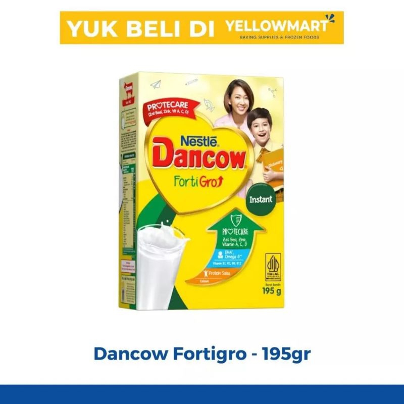 

NESTLE - Dancow Fortigro Protecare Full Cream Susu Bubuk Bahan Kue Susu Cair - 195gr/390gr/780gr