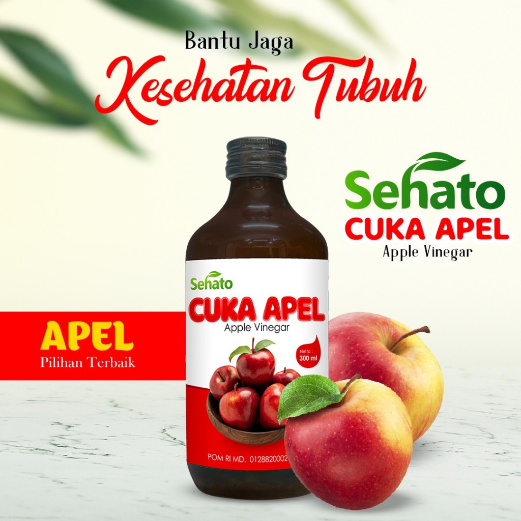 

Cuka Apel Sehato Untuk Batu Empedu dan Diet BPOM Apple Vinegar - 300 ml