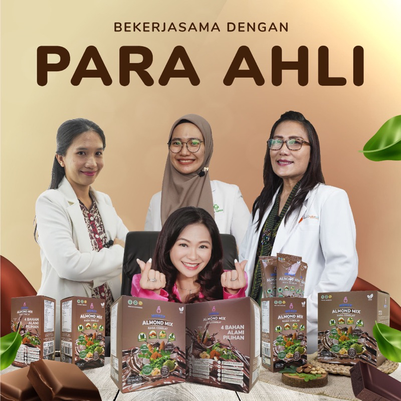 MOMSY Almond Rasa COKLAT 20 sachet box susu pelancar asi ASI booster menyusui momsy Momsy almon mix 20 SACHET coklat chocolate