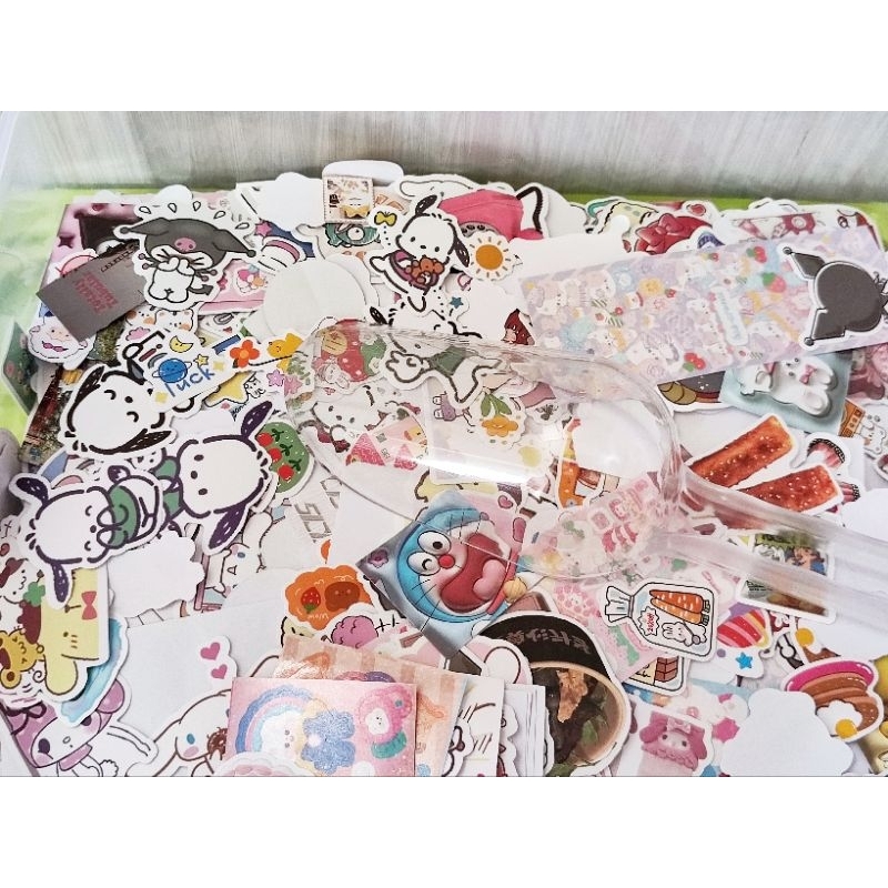 

STICKER SCOOP STICKER LUCKY SCOOP STICKER DECORATIVE JOURNAL SCRAPBOOK TUMBRL STIKER VINYL STICKER FREEBIES STICKER GIFT MIX SANRIO