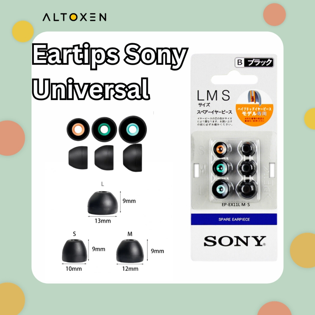 Eartips Sony Original LMS 3 pasang Universal I TWS Eartips