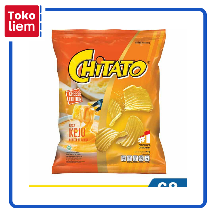 

Chitato Snack Potato Chips Cheese Supreme 68G