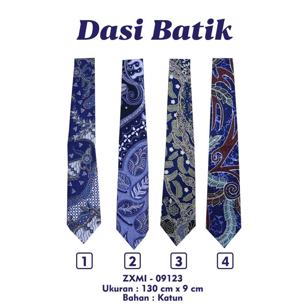 DASI BATIK PRIA DEWASA DASI KERJA BATIK DASI MURAH  RIA BATIK SOLO