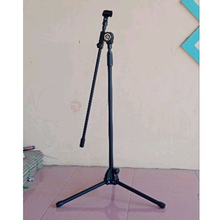 Stand Mic Maruni Panjang Gratis Holder Mic