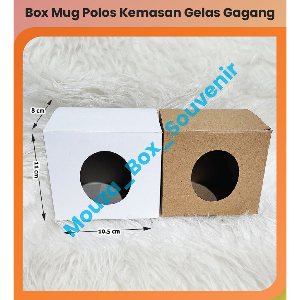 

( 50PCS ) BOX UNTUK MUG POLOS KEMASAN GELAS GAGANG