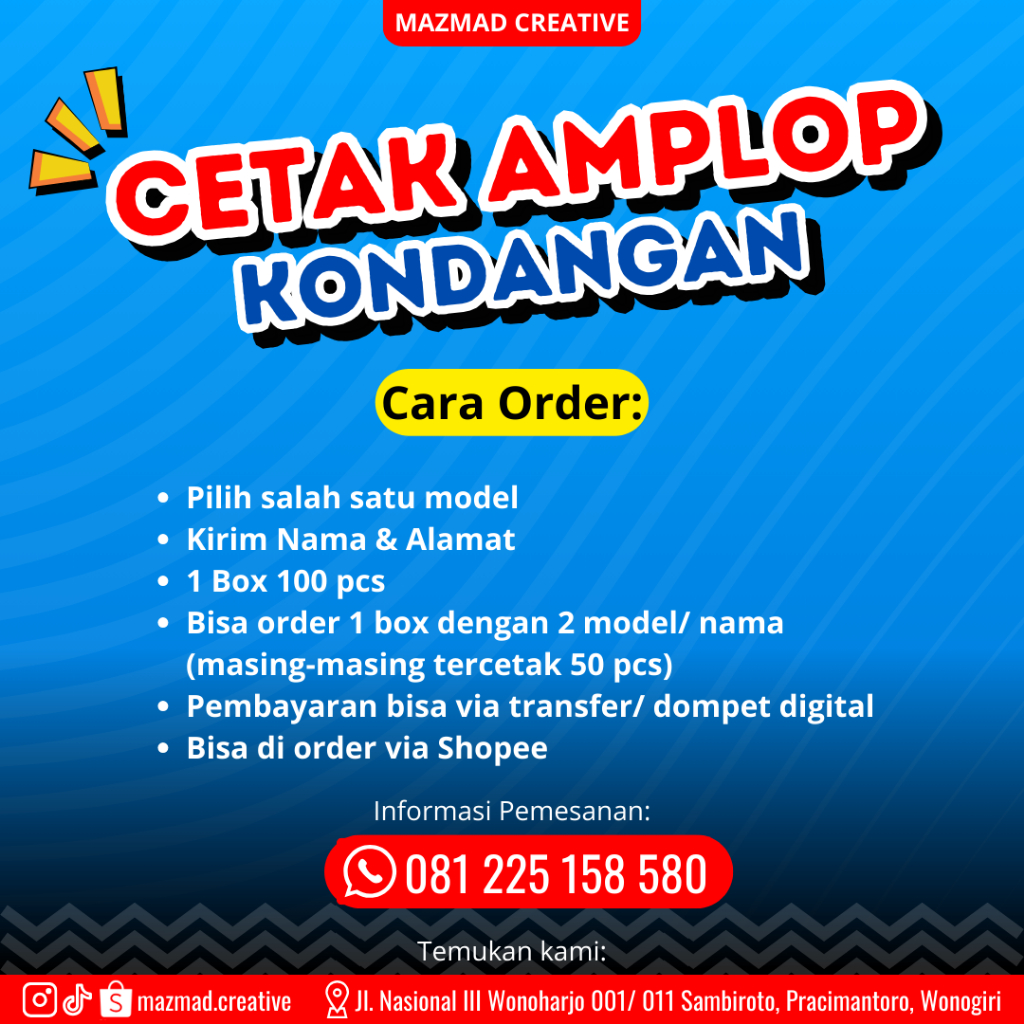 

Cetak Amplop Kondangan Seri E