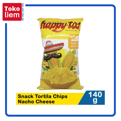 

Happytos Snack Tortilla Chips Nacho Cheese 140G