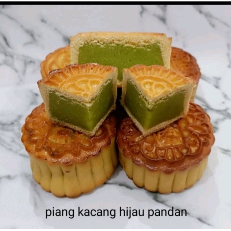 

moncake jumbo sebox 4pc uk-+6cm hijau pandan