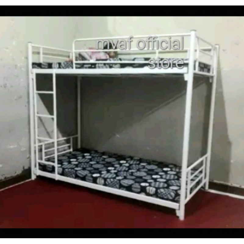 Loftbed Gratis Ongkir. Ranjang Susun Besi Bawah Lesehan Tanpa Kaki Tingkat Atas Minimalis Murah