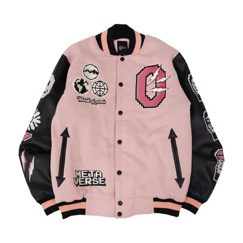 OTHERSBRAND | VARSITY JACKET METAVERSE PINK