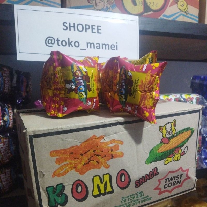 

Komo Snack Twist Corn Dus (4 rcg = 40 pcs)