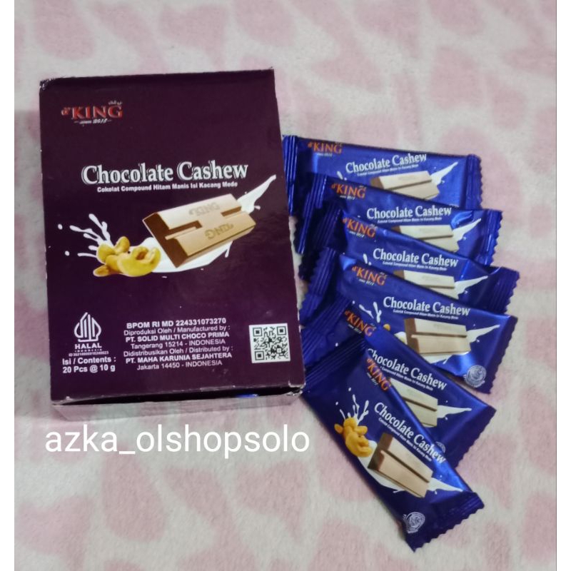 

d'KING Chocolate Cashew 20pcs @10g/d'KING Chocolate Cashew 1pack