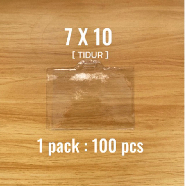 

Plastik Id Card / Name Tag / Plastik KTP / Cover Kartu / Lanyard Kartu / Plastik ID card 7 x 10 isi 100 Pcs