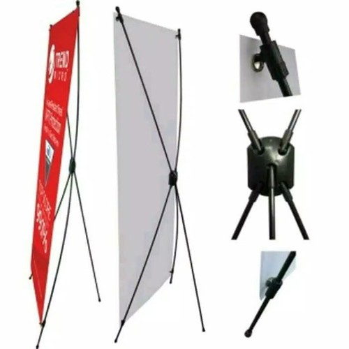 Standing Banner Poster X Banner  Ukuran 60x160 Y Banner Standing Hitam Murah Stand Banner