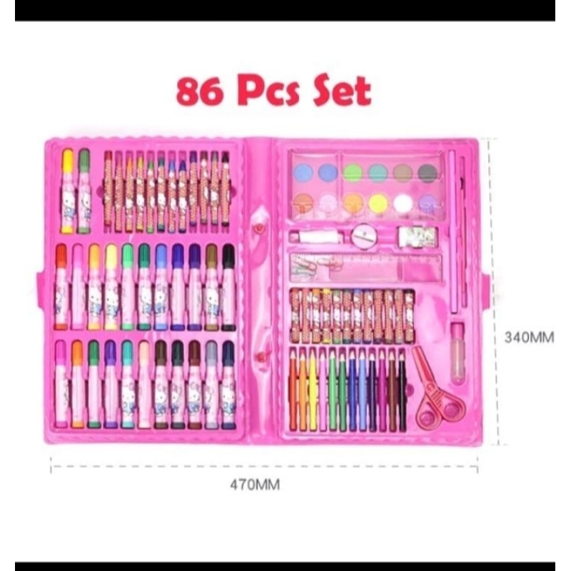 

crayon set isi 86 pcs