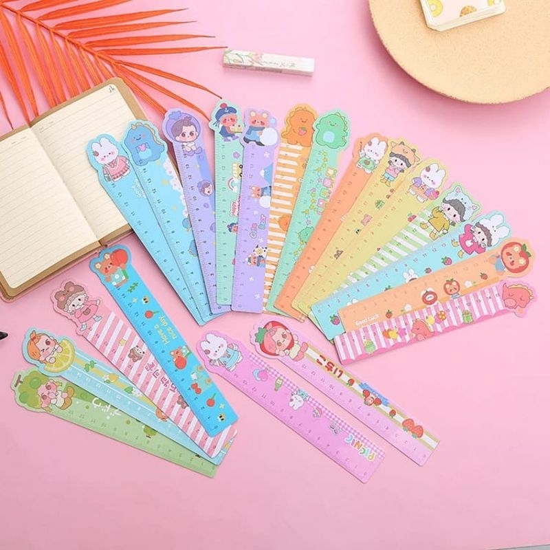 

⭐DIERS⭐ Penggaris Magnet Flexible Motif Lucu Pengaris Anak Sekolah Kantor Serbaguna