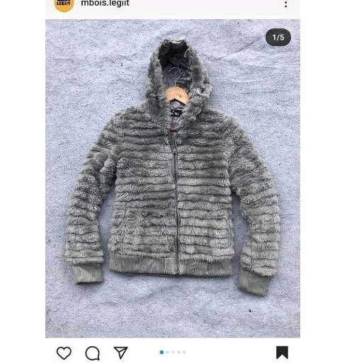 jaket cecil×mcbee warna abu cewek