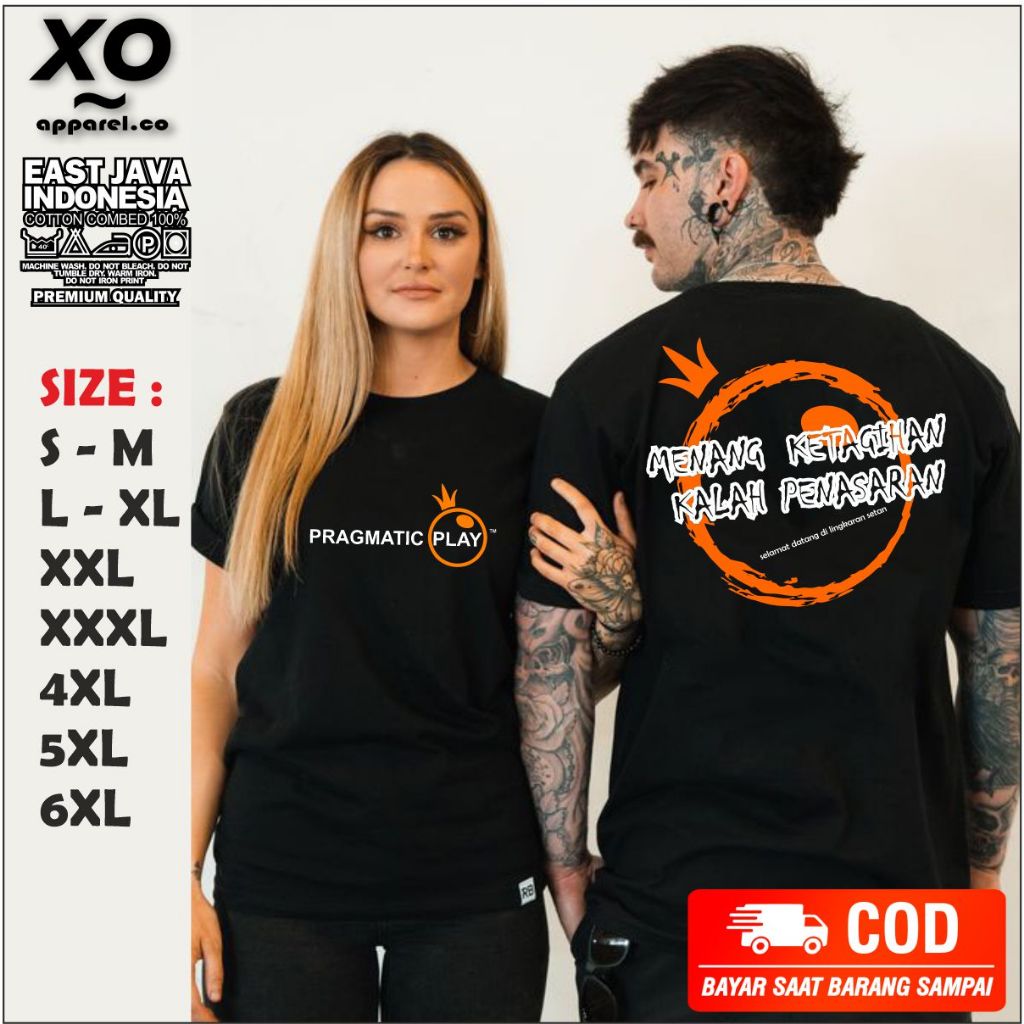 baju kaos PRAGMATIC PLAY slot terbaru bahan adem big size jumbo