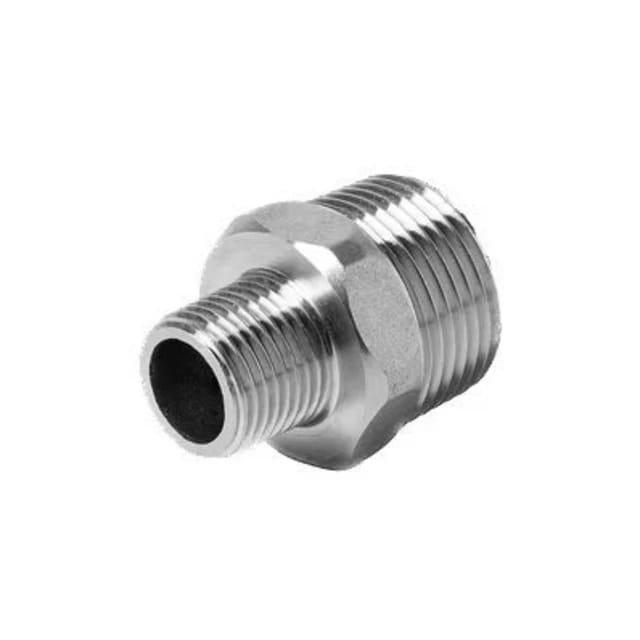 Double Nepel Reducer Stainless SS304 Vlok Dobel Nipple Doubel Nepple SS 304 " inch x " inch male x m