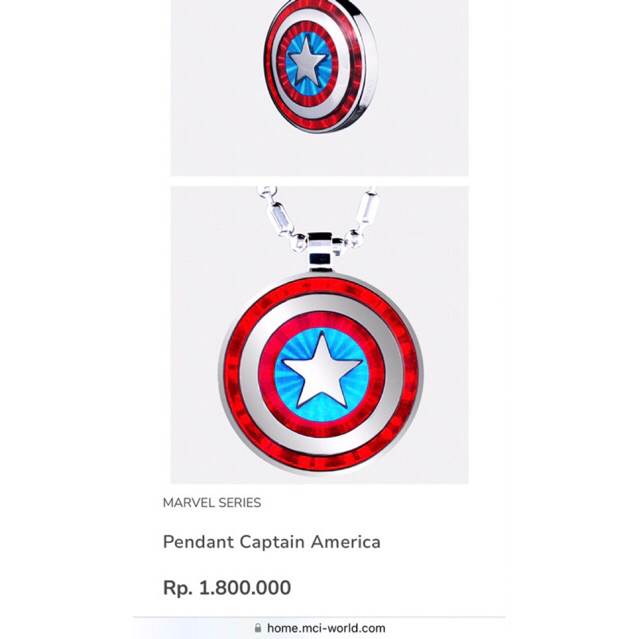 PENDANT MARVEL CAPTAIN AMERICA MCI