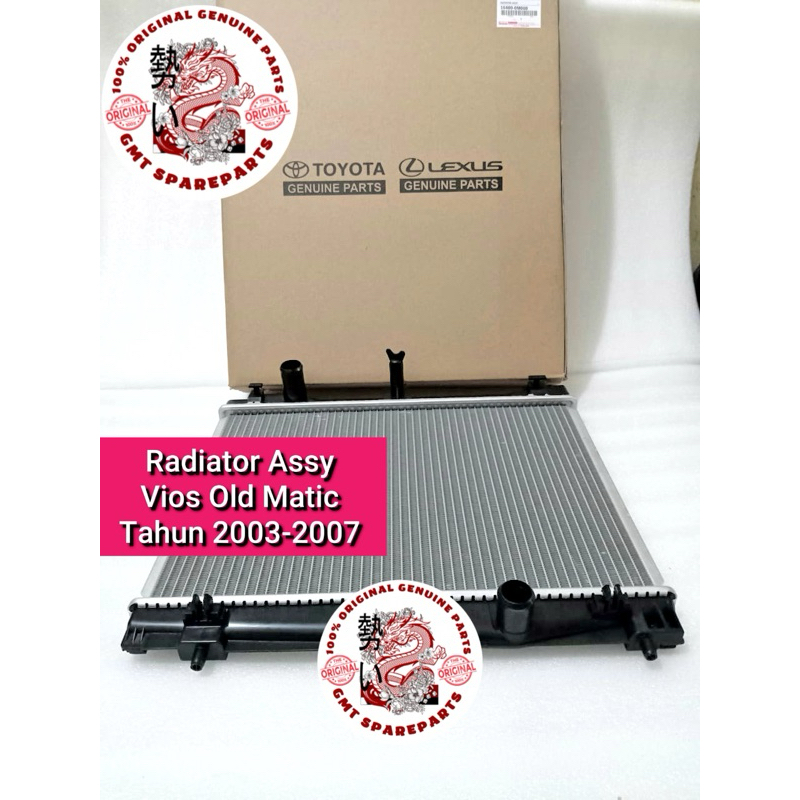 Radiator Assy Vios Old Matic Toyota Asli Original Tahun 2003-2007
