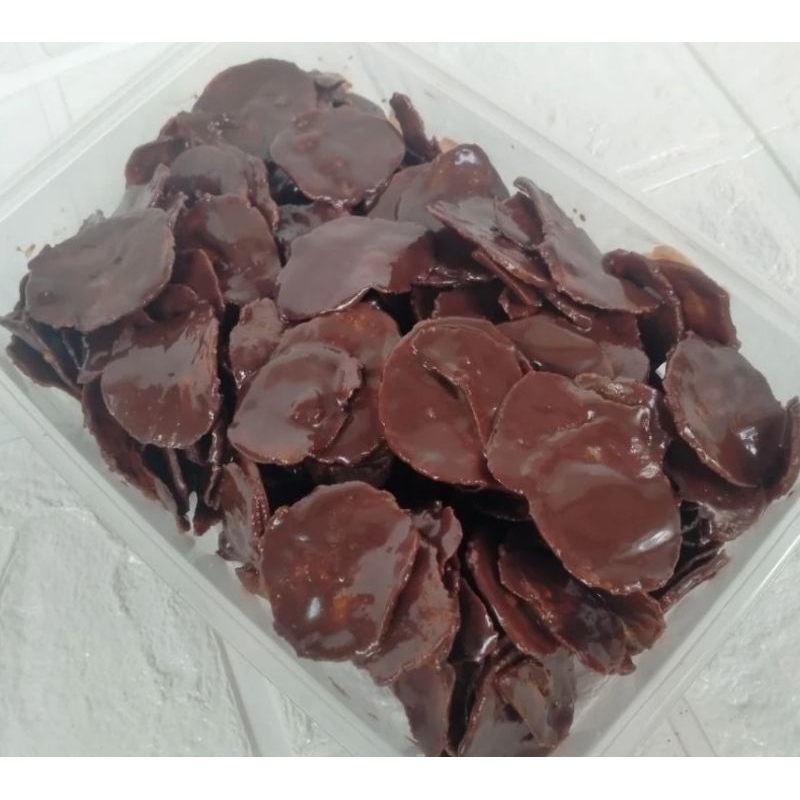 

Keripik Pisang Coklat Krispy Lumer 200gr PROMO!!!